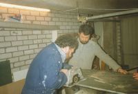 1987 Voorbereiding carnaval - worstmobiel 05 1987 Voorbereiding carnaval - worstmobiel 05
